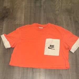 Nike Orange Crop Top with Pocket